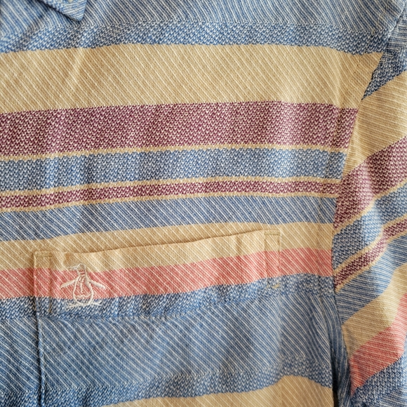Original Pengiun Striped Short Sleeve Cotton Button Up Size Small - Picture 10 of 11